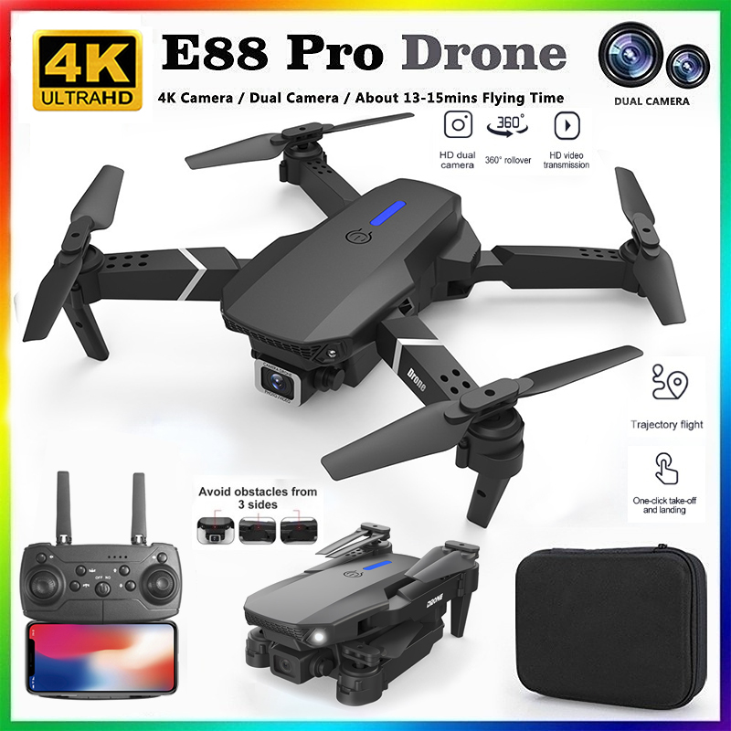 2026 NOVO E88 Drone RC Profiss - Drone Kit With Camera avaliação e preço